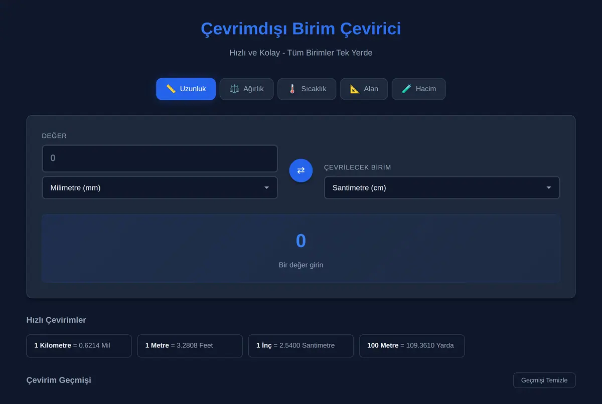Çevrimdışı Birim Çevirici - Hızlı ve Kolay ekran görüntüsü 2