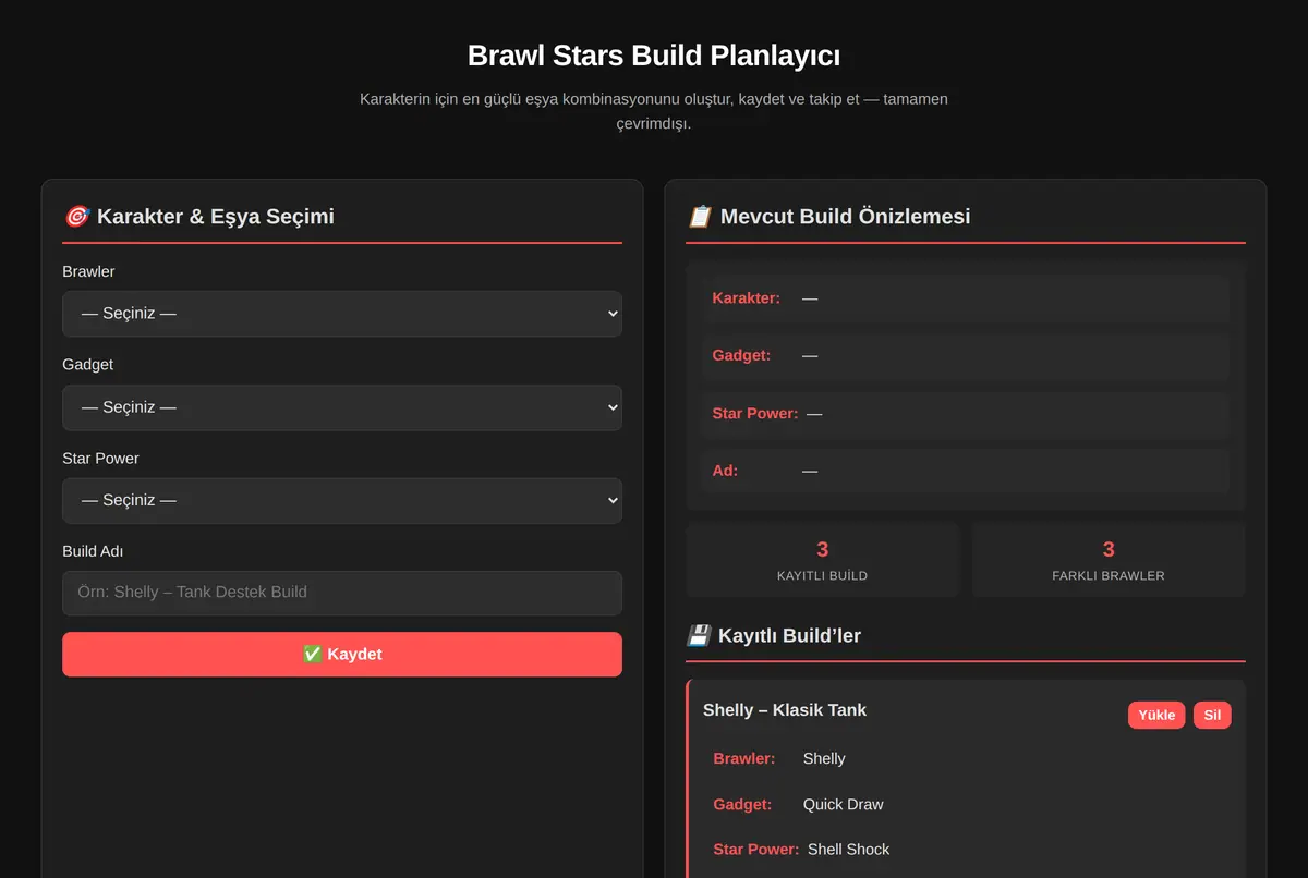 Brawl Stars Build Planlayıcı ekran görüntüsü 2