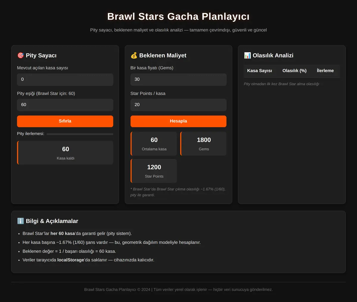 Brawl Stars Gacha Planlayıcı ekran görüntüsü 3