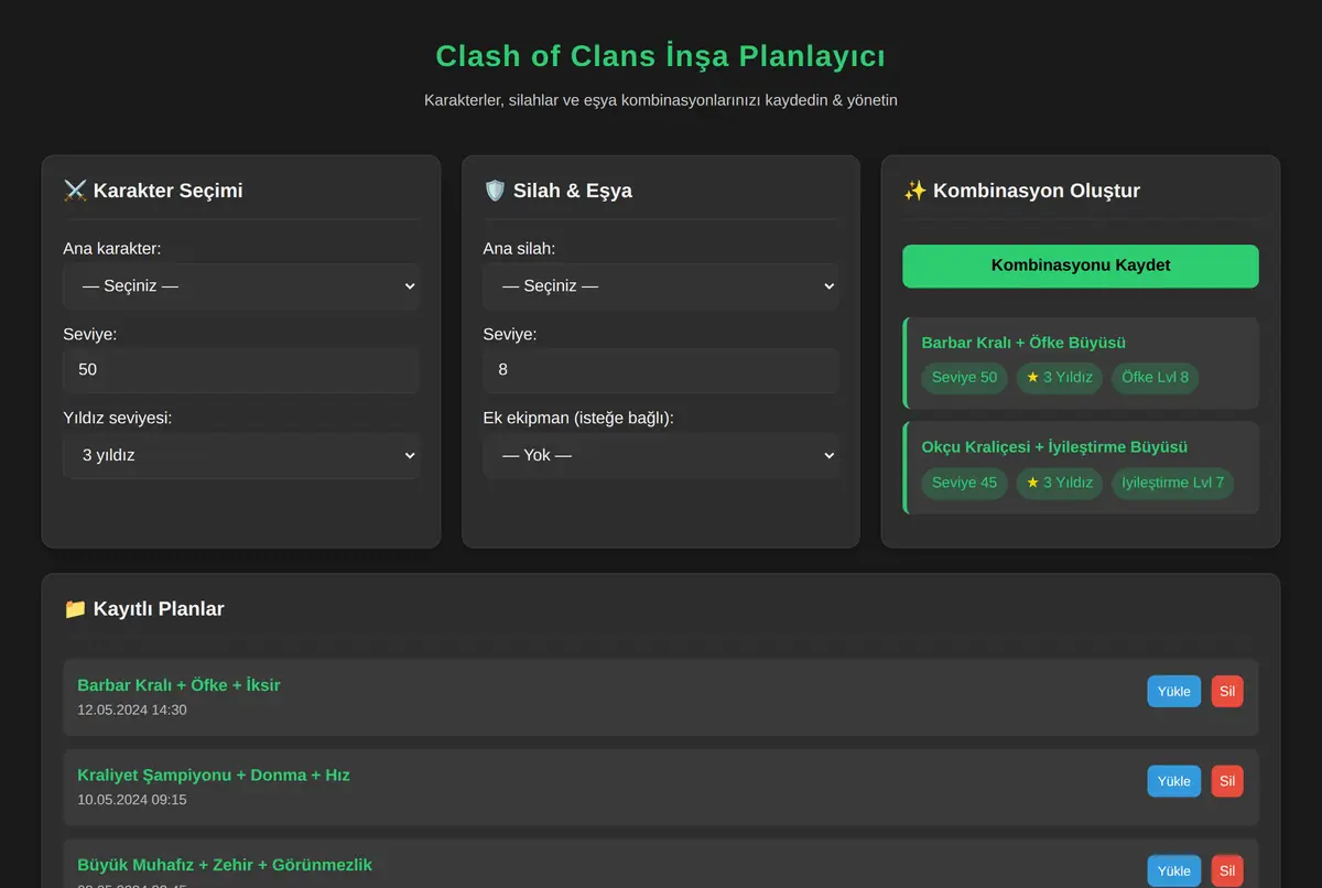 Clash of Clans İnşa Planlayıcı ekran görüntüsü 2