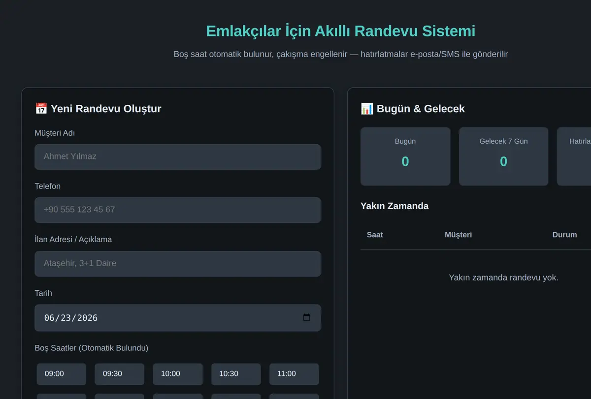 Güzellik Salonunuz İçin Akıllı Randevu Sistemi ekran görüntüsü