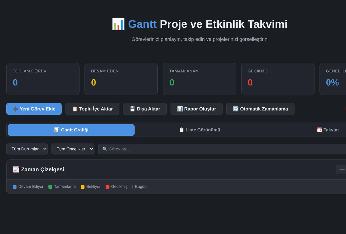 Çevrimdışı Gantt Proje ve Etkinlik Takvimi ekran görüntüsü