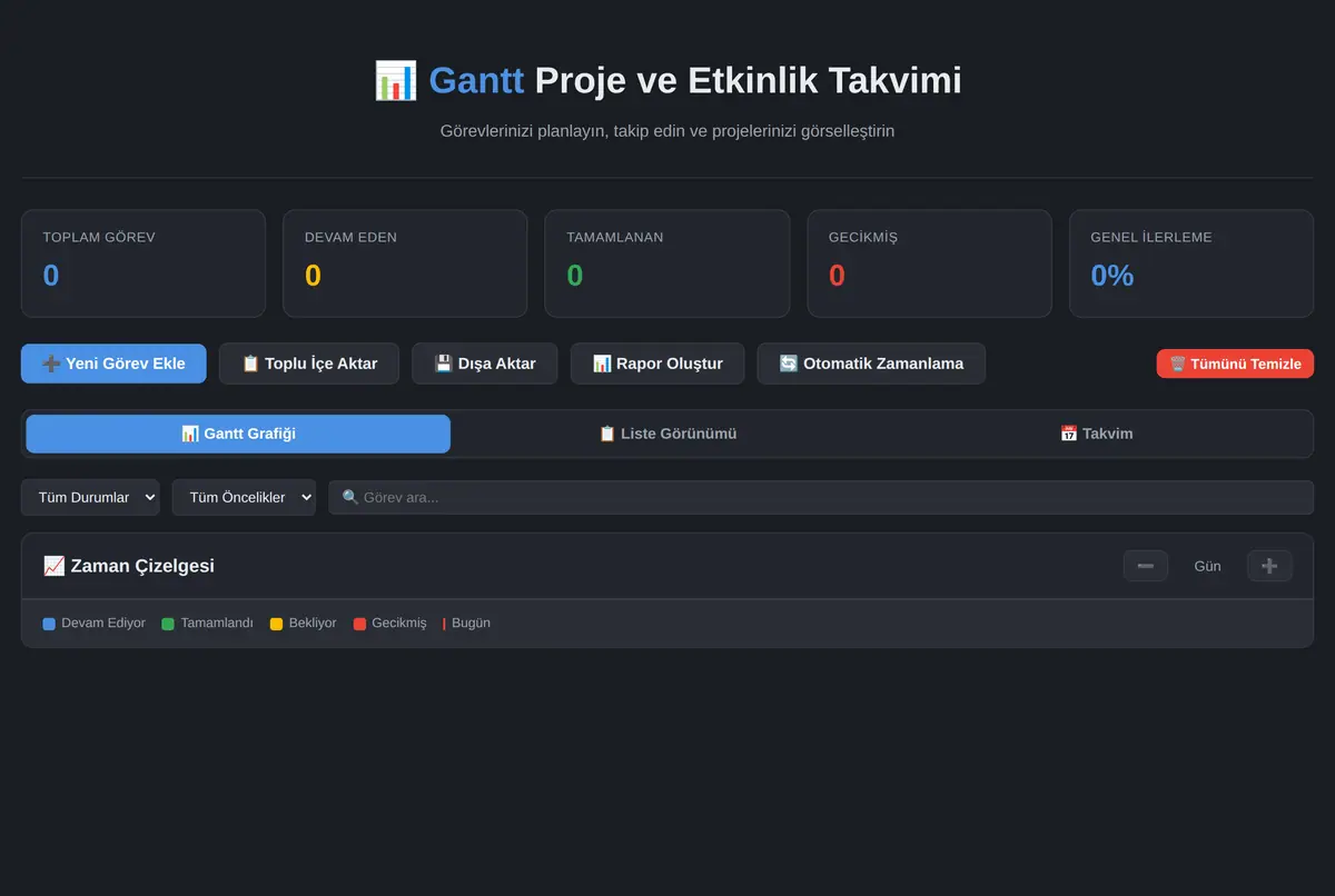 Çevrimdışı Gantt Proje ve Etkinlik Takvimi ekran görüntüsü 3