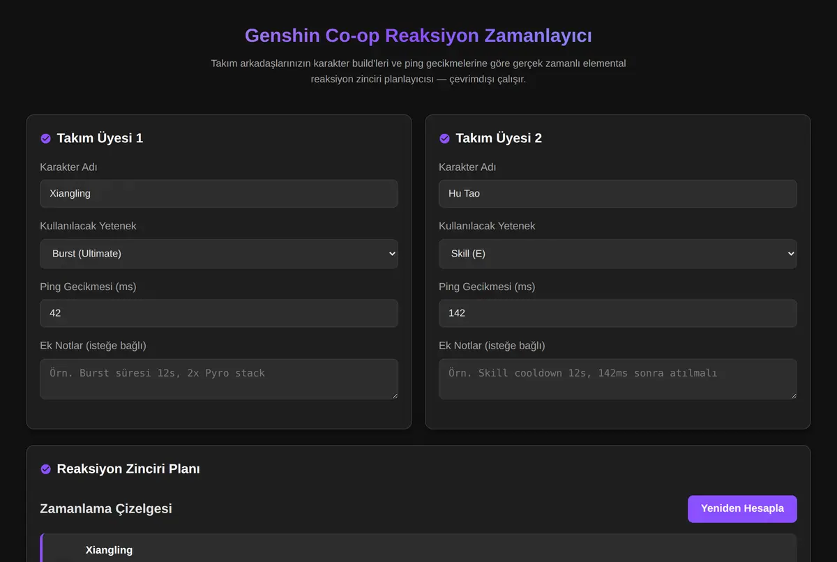 Genshin Co-op Reaksiyon Zamanlayıcı ekran görüntüsü 2