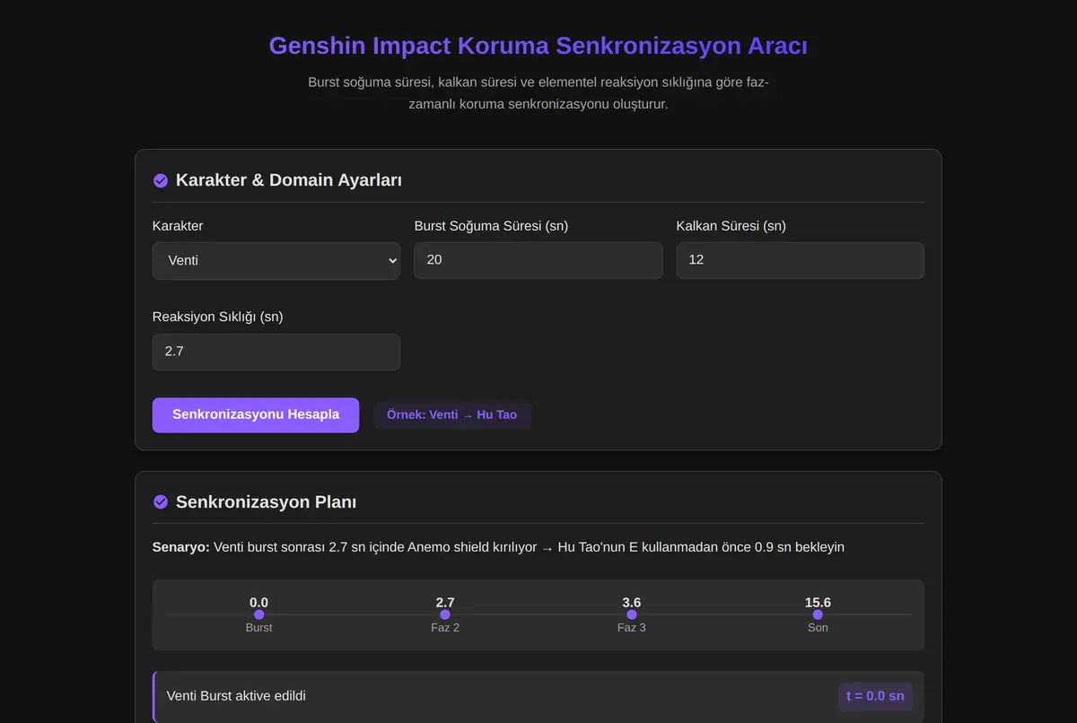 Genshin Impact Koruma Senkronizasyon Aracı ekran görüntüsü 2
