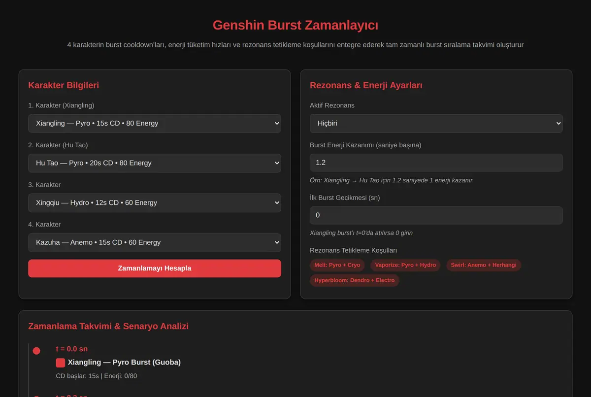 Genshin Burst Zamanlayıcı ekran görüntüsü 2