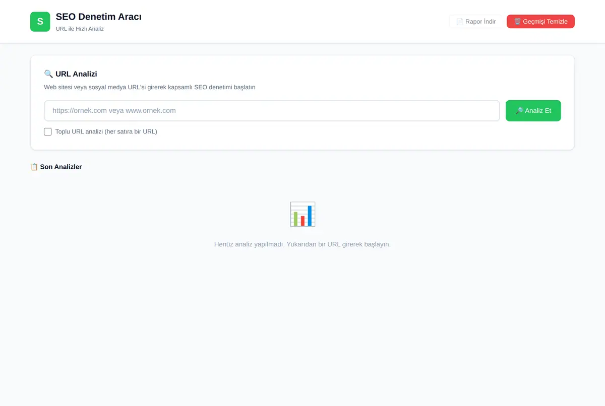 SEO Denetim Aracı - URL ile Hızlı Analiz ekran görüntüsü 3