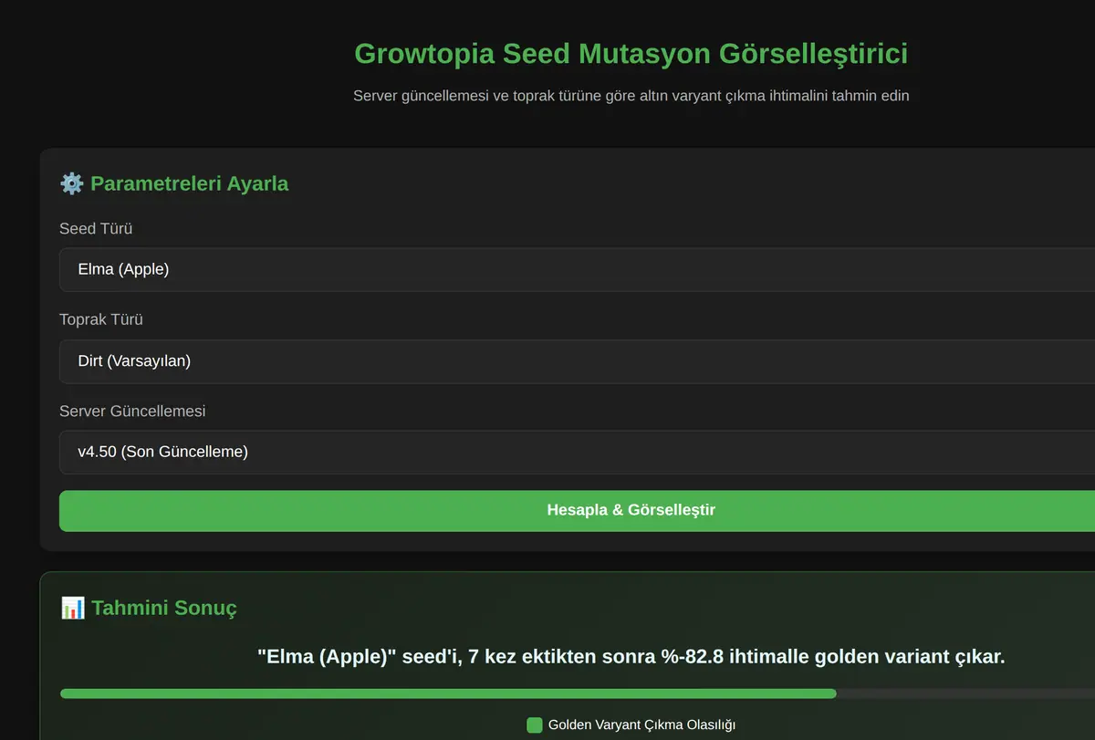 Growtopia Seed Mutasyon Görselleştirici ekran görüntüsü
