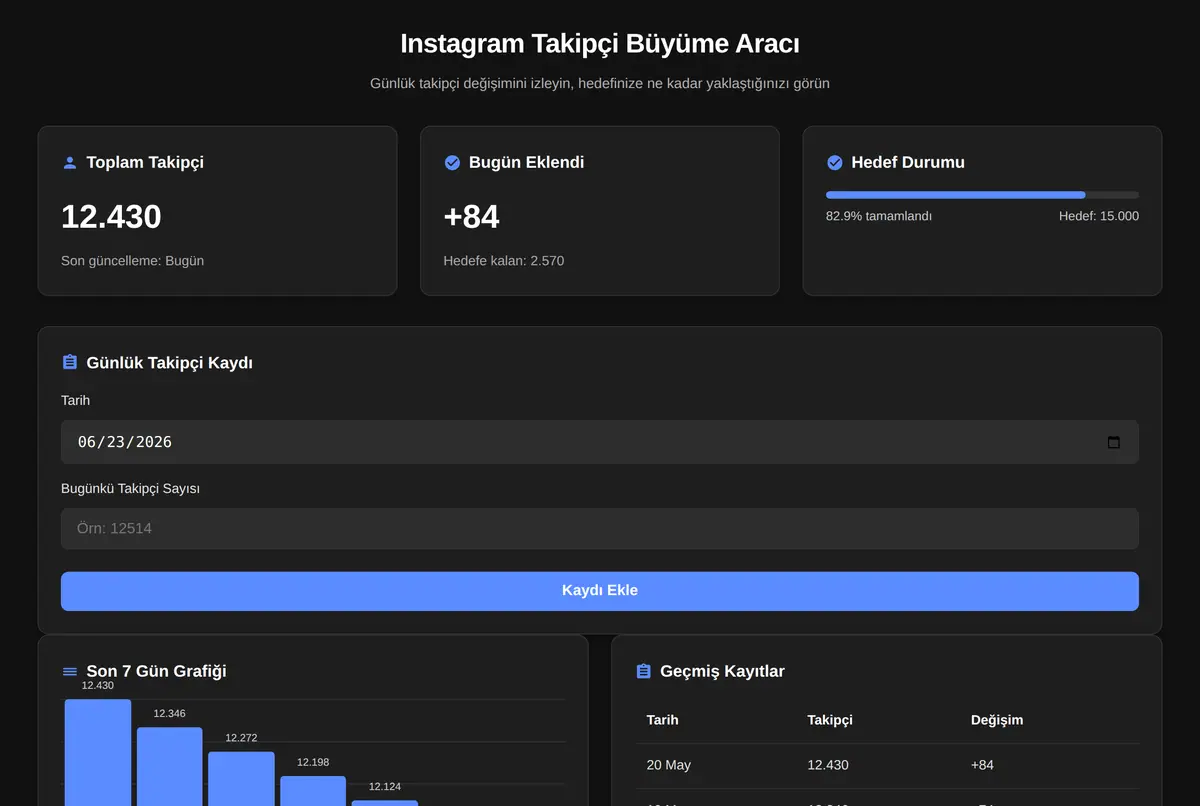 Instagram Takipçi Büyüme Aracı ekran görüntüsü 2