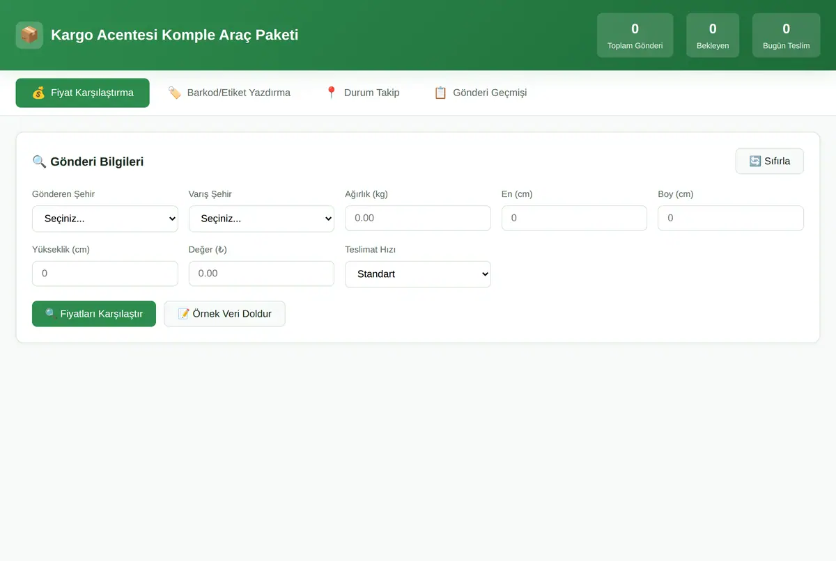 Kargo Acentesi Komple Araç Paketi - Offline ekran görüntüsü 2