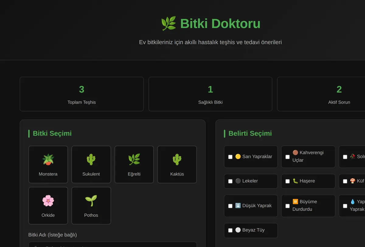 Bitki Doktoru: Ev Bitkileri İçin Akıllı Teşhis ekran görüntüsü