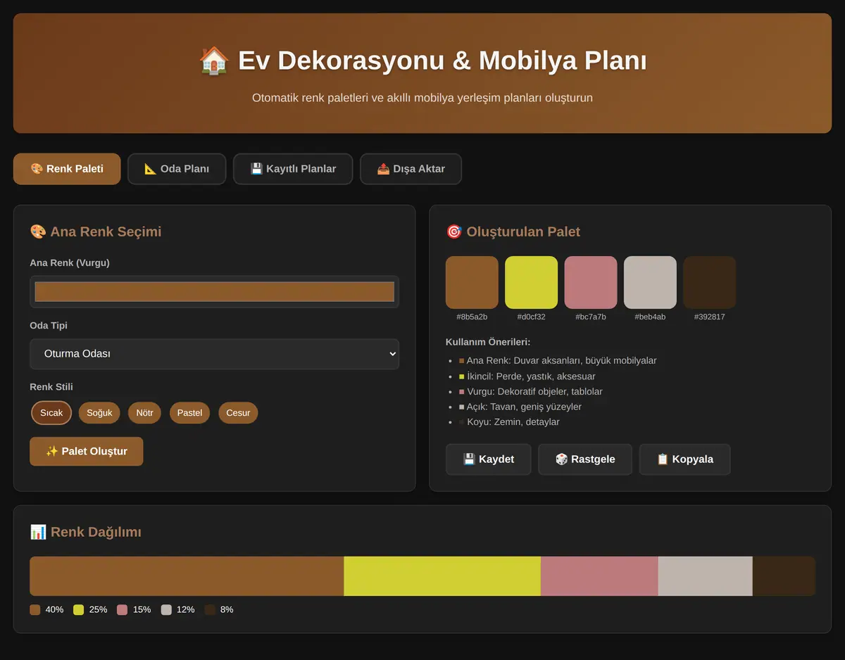 Ev Dekorasyonu & Mobilya Planı Oluşturucu ekran görüntüsü 3