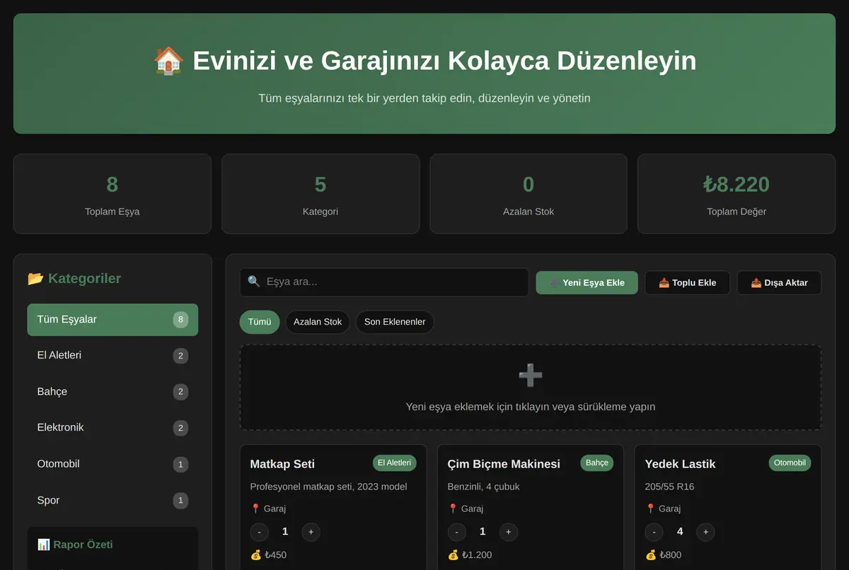 Evinizi ve Garajınızı Kolayca Düzenleyin ekran görüntüsü 2