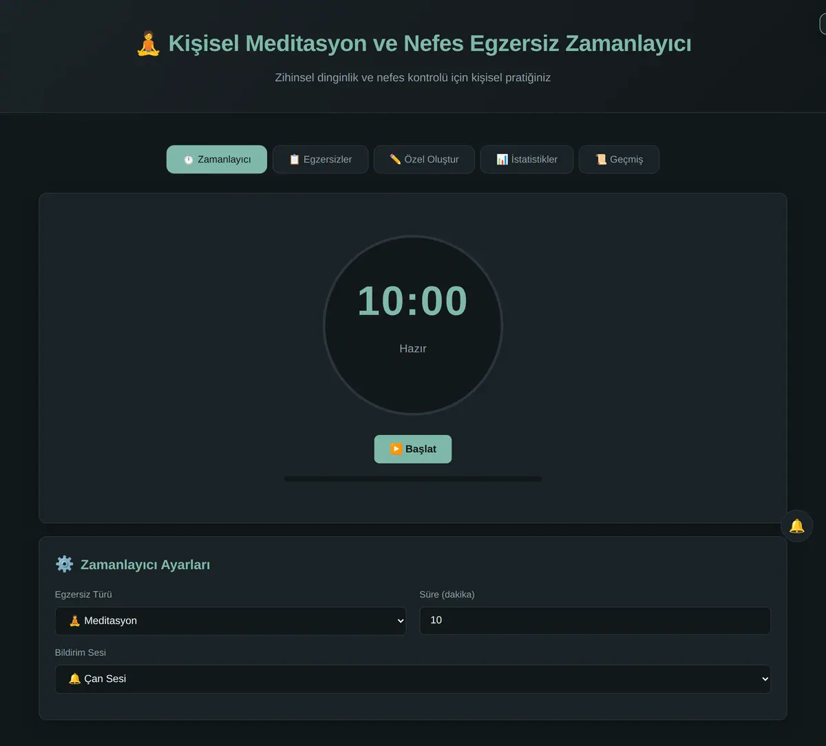 Kişisel Meditasyon ve Nefes Egzersiz Zamanlayıcı ekran görüntüsü 3