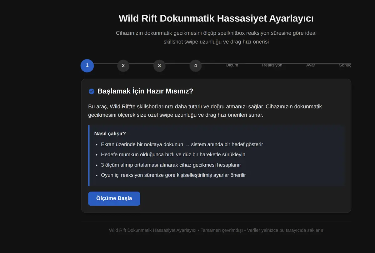Wild Rift Dokunmatik Hassasiyet Ayarlayıcı ekran görüntüsü