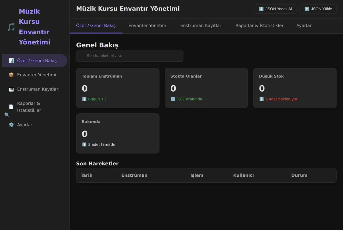 Müzik Kursu Randevu Yönetimi ekran görüntüsü 3