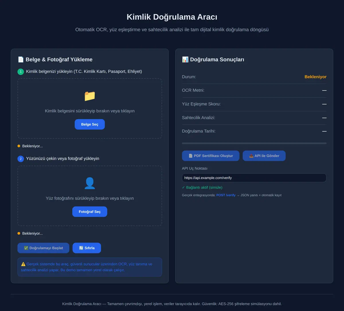 Kimlik Doğrulama Aracı ekran görüntüsü 3