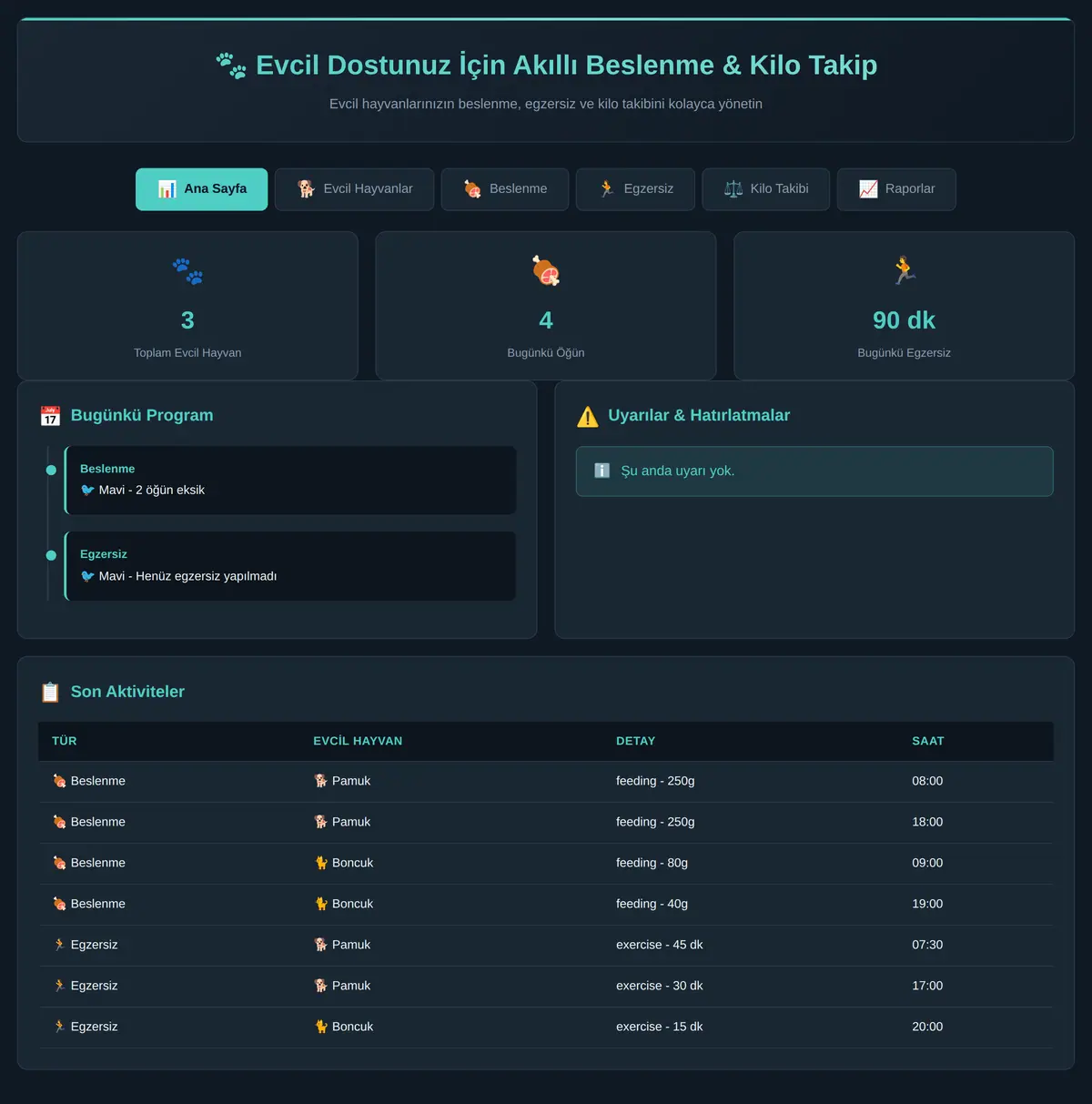 Evcil Dostunuz İçin Akıllı Beslenme & Kilo Takip ekran görüntüsü 3