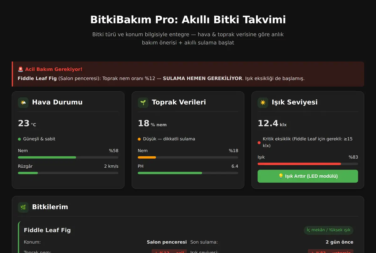 BitkiBakım Pro: Akıllı Bitki Takvimi ekran görüntüsü 2