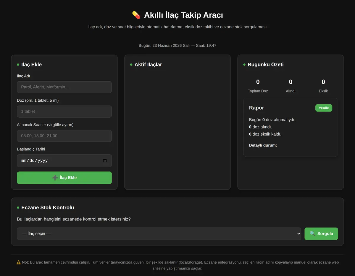 Akıllı İlaç Takip Aracı ekran görüntüsü 3