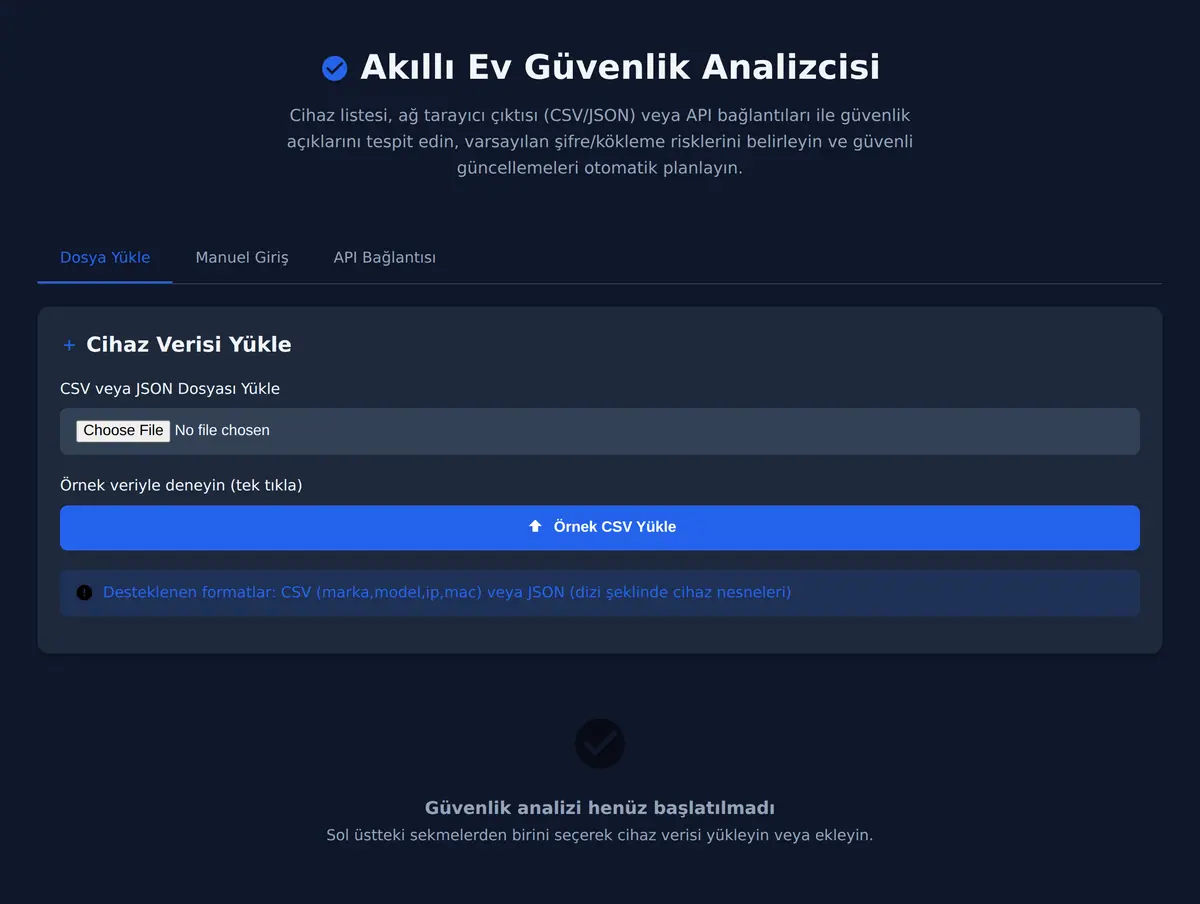 Akıllı Ev Güvenlik Analizcisi ekran görüntüsü 3