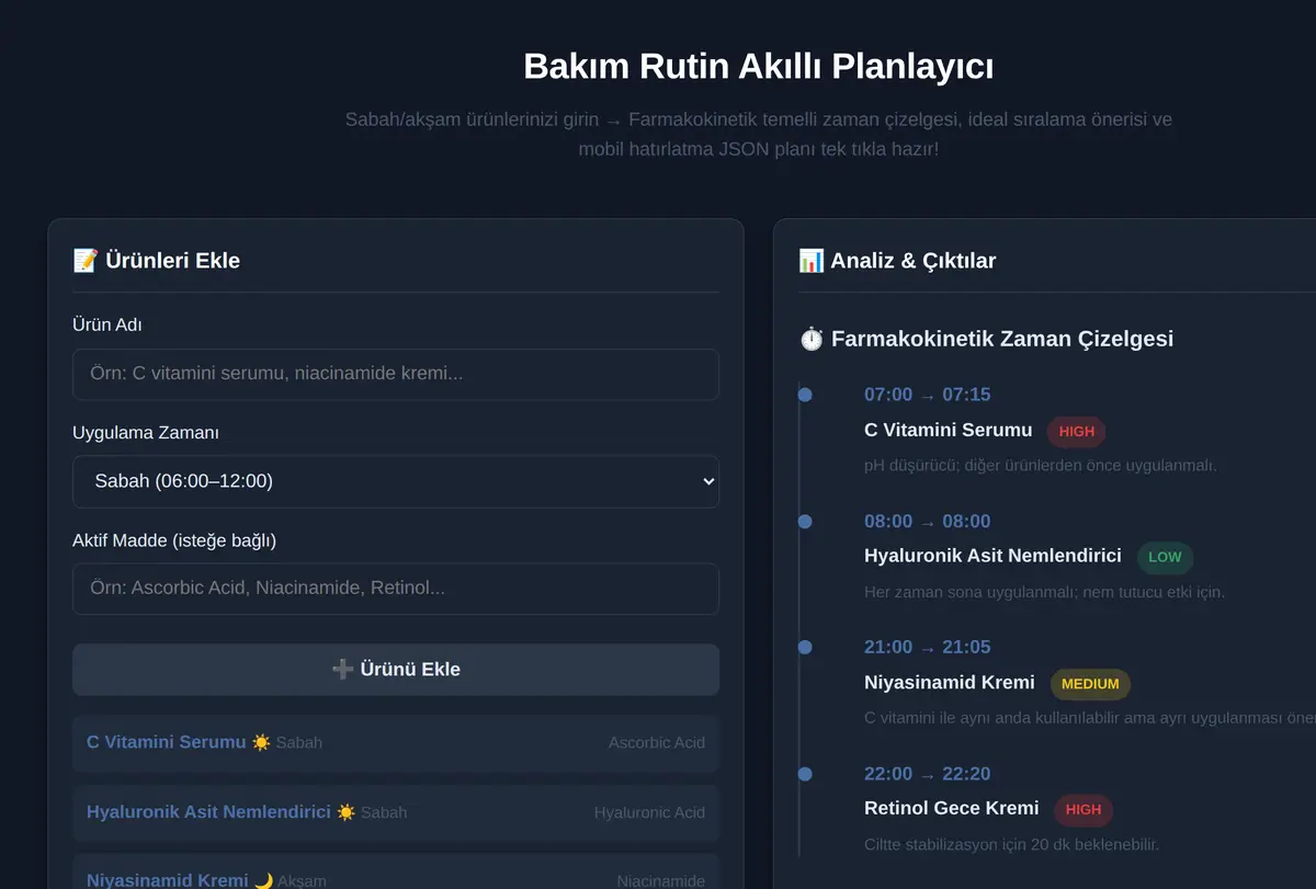 Bakım Rutin Akıllı Planlayıcı ekran görüntüsü