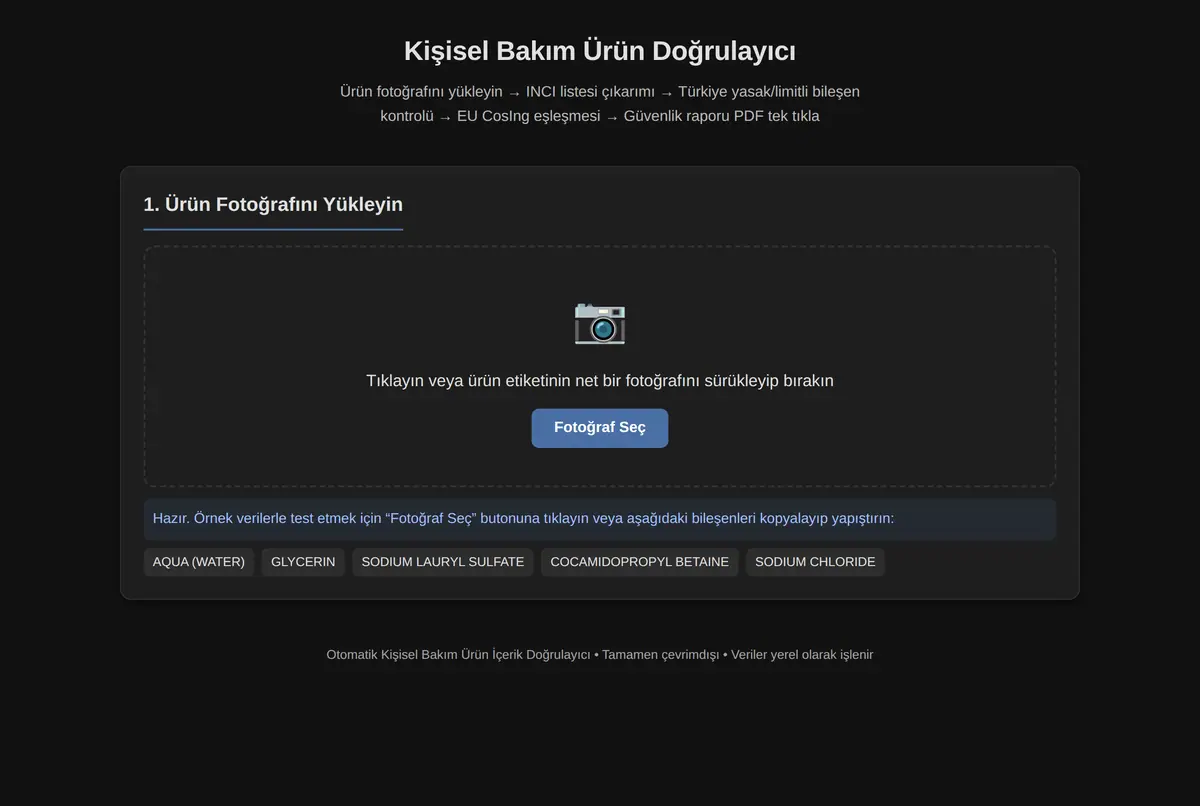 Kişisel Bakım Ürün Doğrulayıcı ekran görüntüsü 3