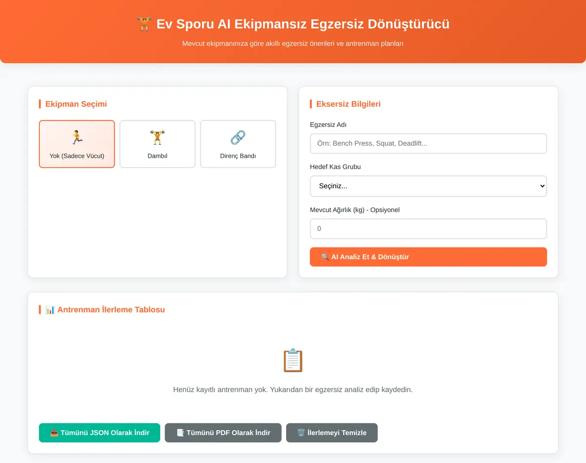 Ev Sporu AI Ekipmansız Egzersiz Dönüştürücü ekran görüntüsü 3