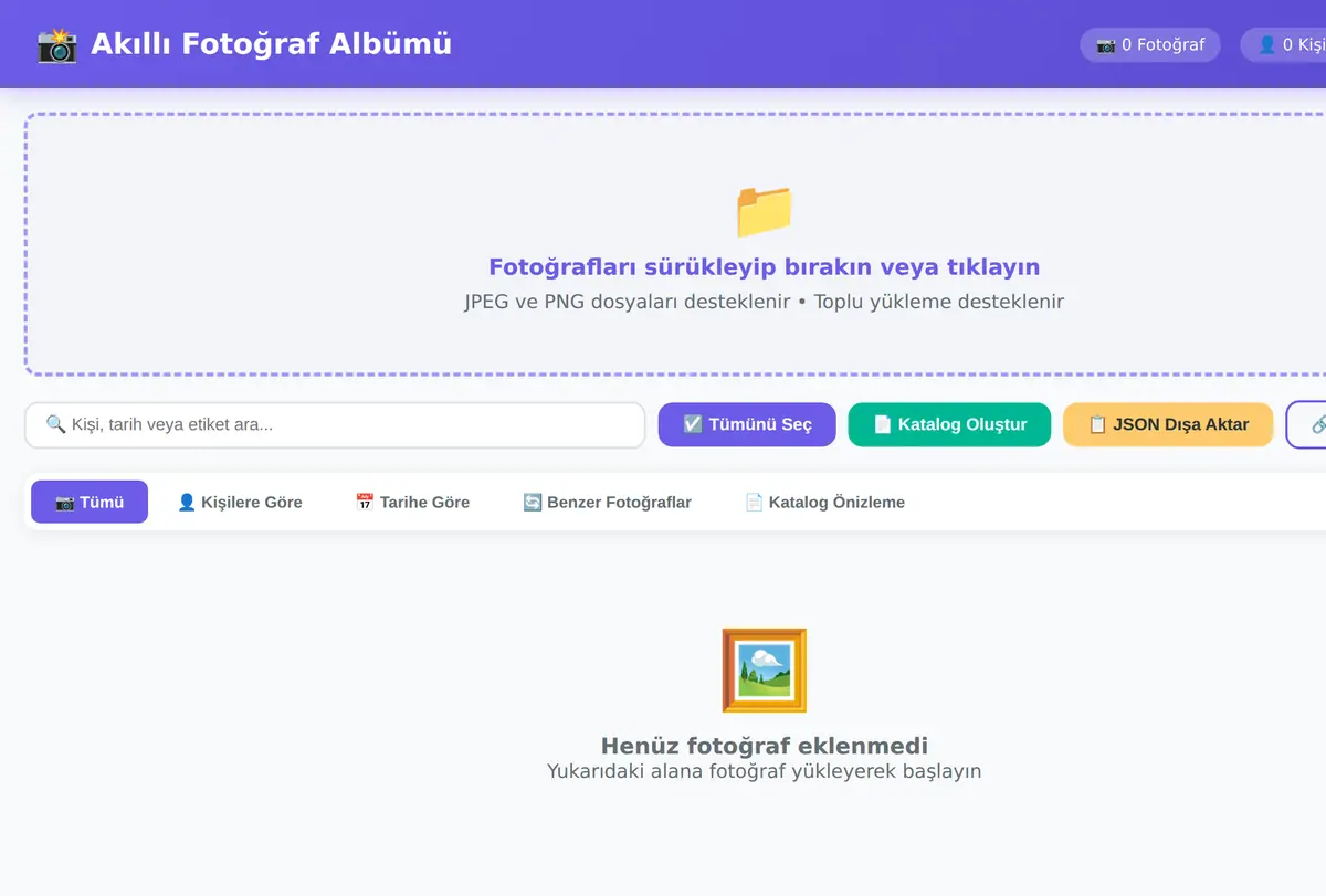 Akıllı Fotoğraf Albümü - Yüz Tanıma & Etiketleme ekran görüntüsü