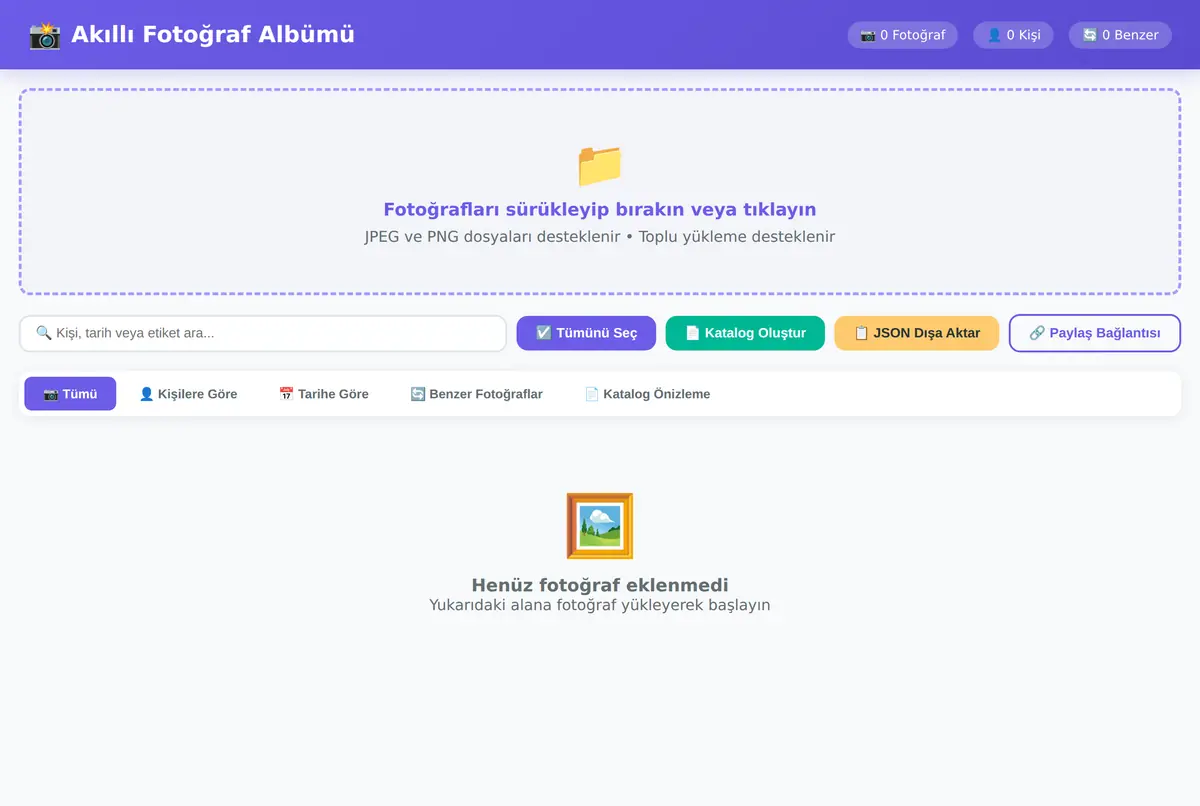 Akıllı Fotoğraf Albümü - Yüz Tanıma & Etiketleme ekran görüntüsü 3