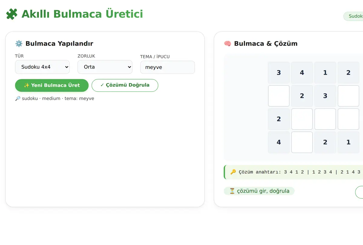 Akıllı Bulmaca Üretici: Sudoku, Kelime Avı & Ze ekran görüntüsü