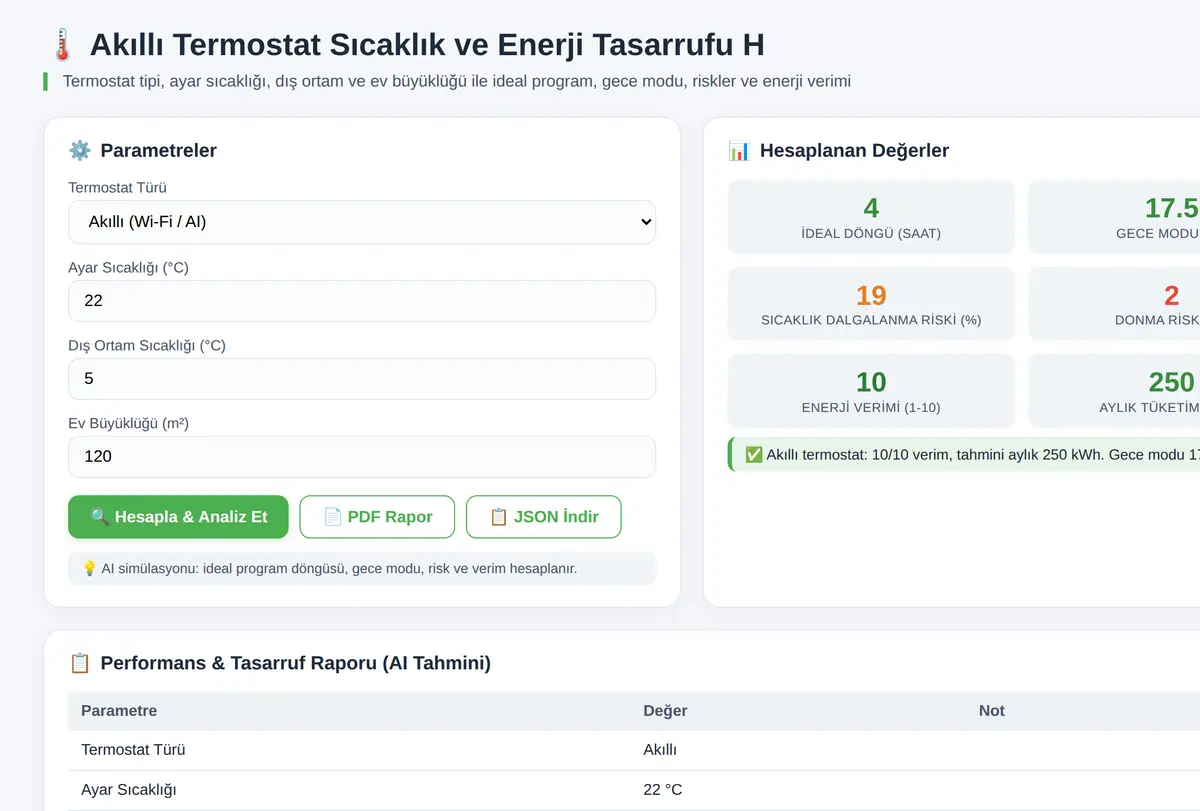 Akıllı Termostat Sıcaklık ve Enerji Tasarrufu H ekran görüntüsü