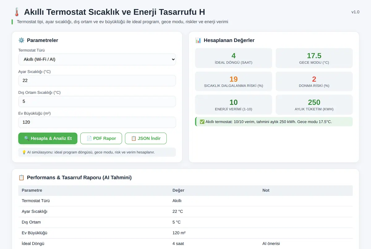 Akıllı Termostat Sıcaklık ve Enerji Tasarrufu H ekran görüntüsü 2