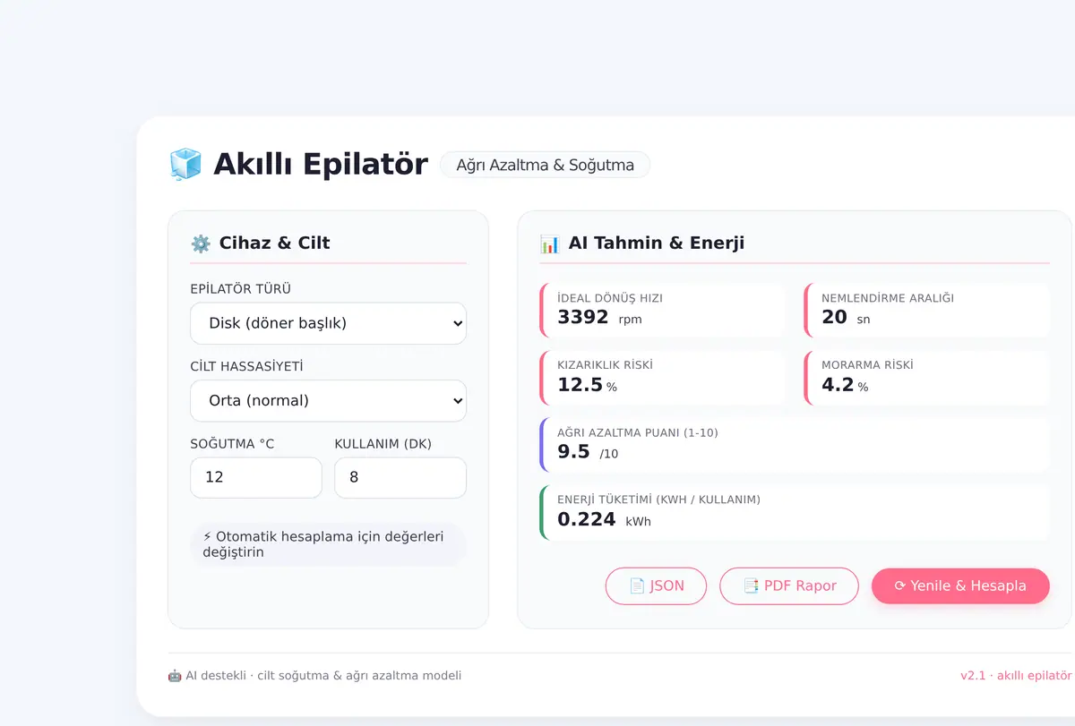 Akıllı Epilatör Ağrı Azaltma ve Cilt Soğutma ekran görüntüsü