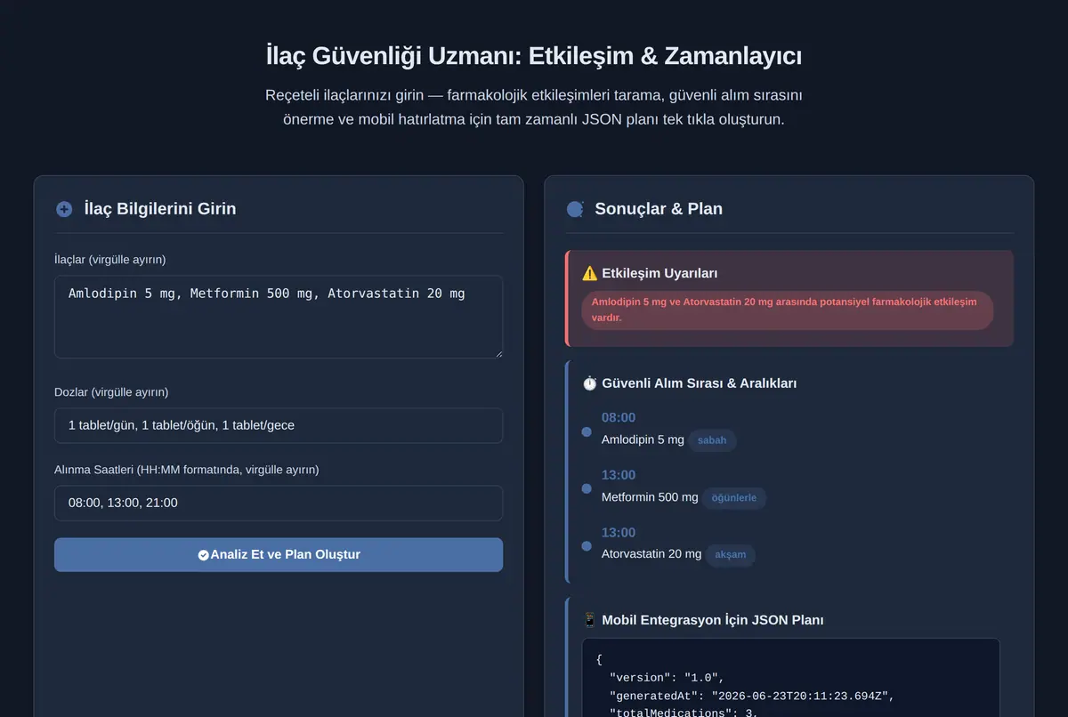 İlaç Güvenliği Uzmanı: Etkileşim & Zamanlayıcı ekran görüntüsü 2