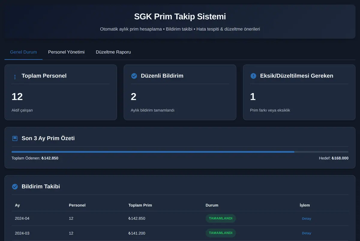 SGK Prim Takip Sistemi ekran görüntüsü 2