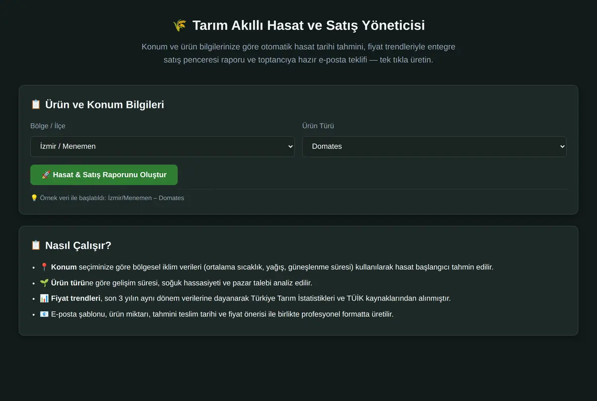 Tarım Akıllı Hasat ve Satış Yöneticisi ekran görüntüsü 3