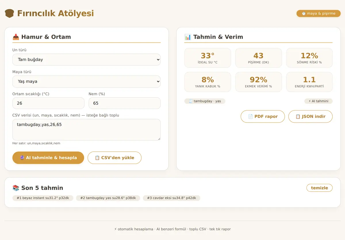 Fırıncılık Atölyesi · Hamur & Pişirme ekran görüntüsü 3
