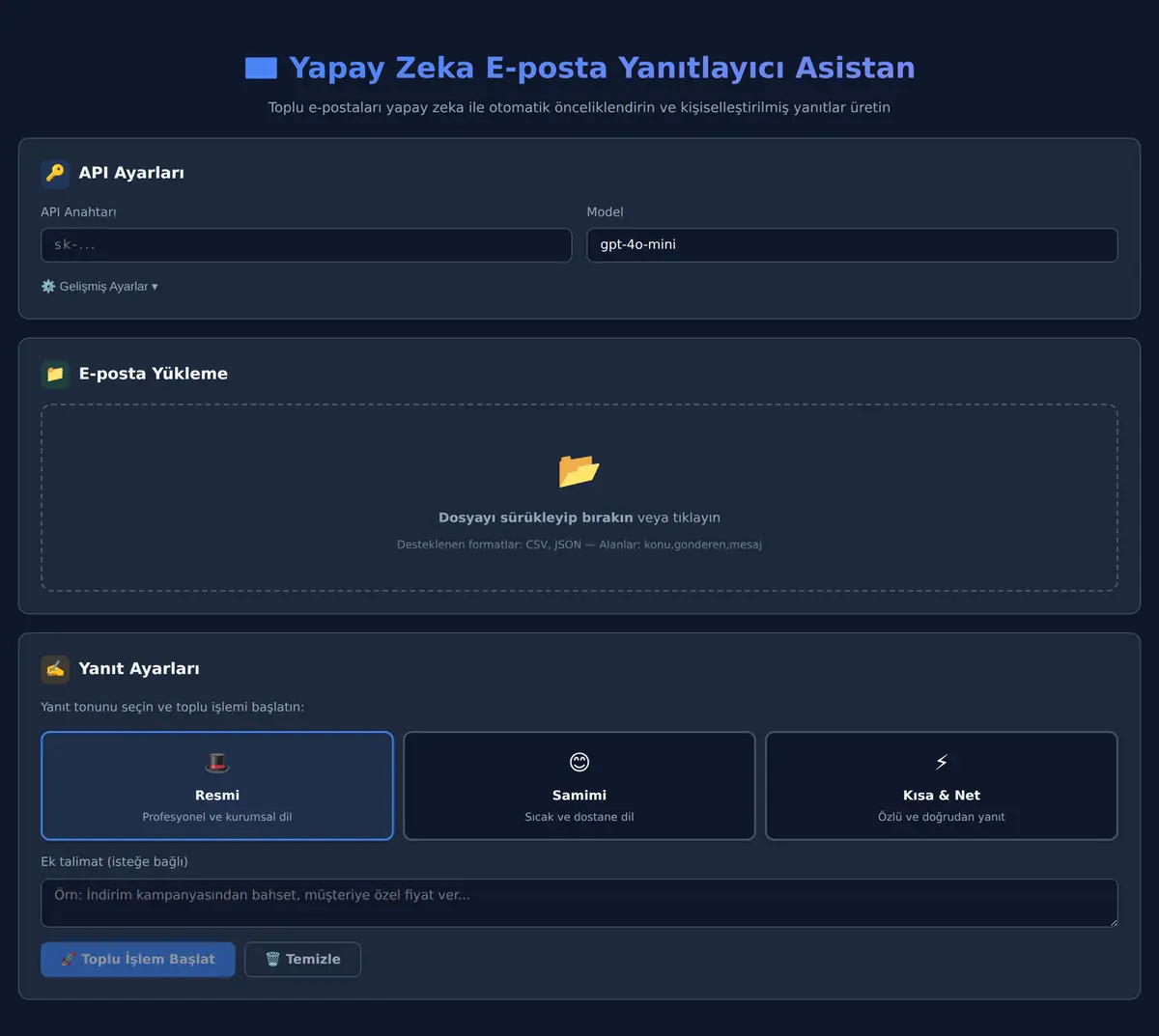 Yapay Zeka E-posta Yanıtlayıcı Asistan ekran görüntüsü 3