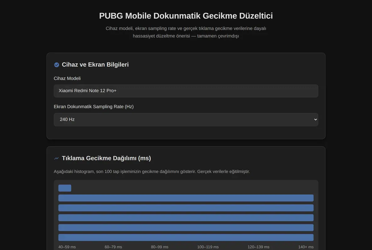PUBG Mobile Dokunmatik Gecikme Düzeltici ekran görüntüsü 2