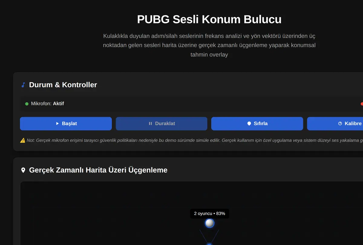 PUBG Sesli Konum Bulucu ekran görüntüsü