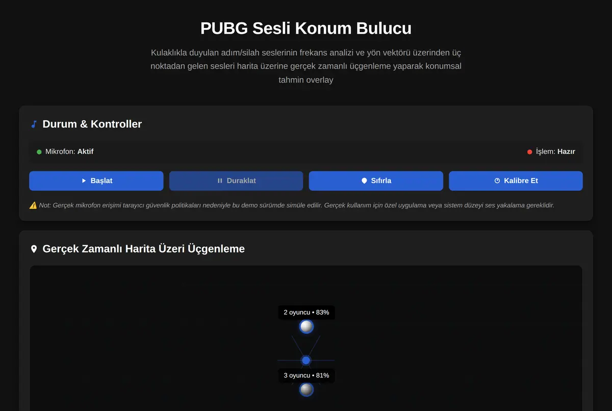 PUBG Sesli Konum Bulucu ekran görüntüsü 2