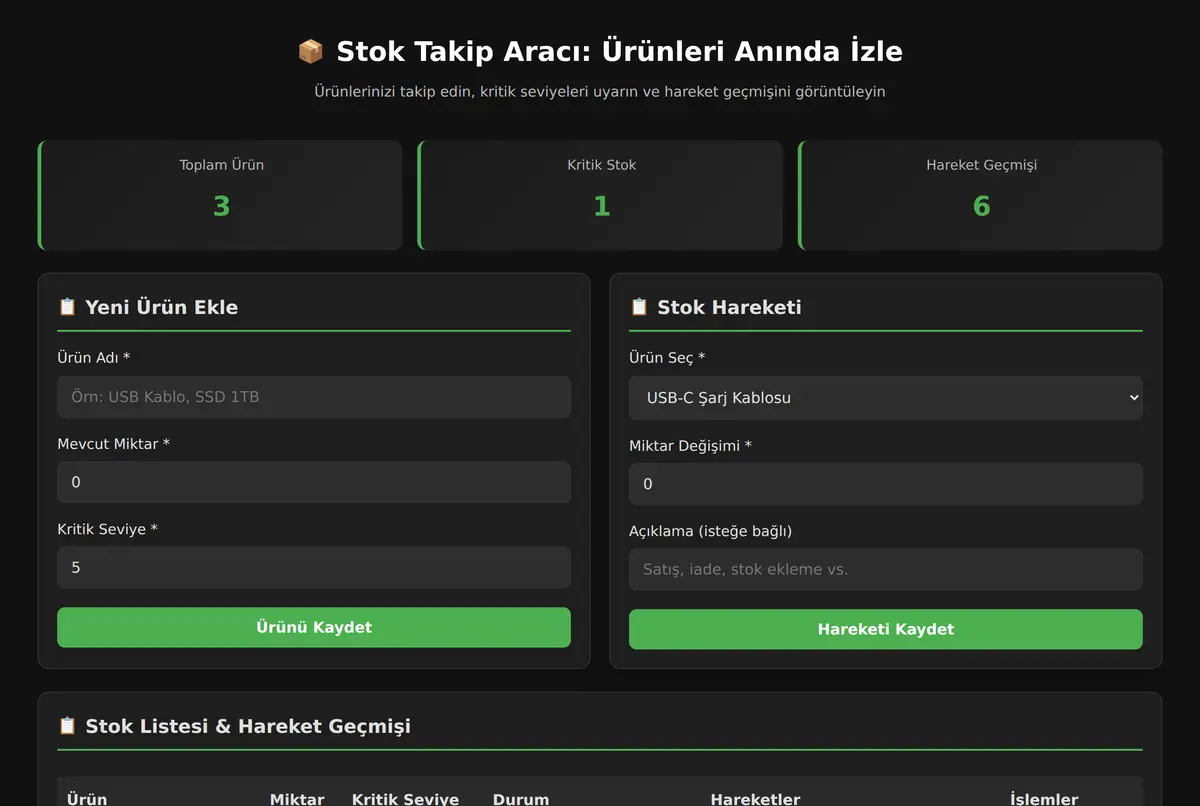 Stok Takip Aracı: Ürünleri Anında İzle ekran görüntüsü 2