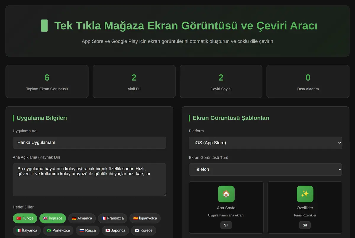 Tek Tıkla Mağaza Ekran Görüntüsü ve Çeviri Aracı ekran görüntüsü 2