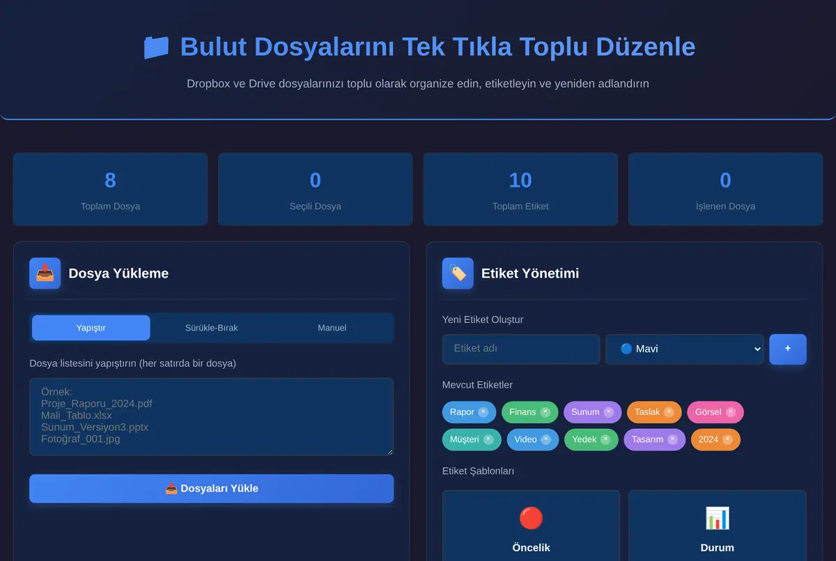 Bulut Dosyalarını Tek Tıkla Toplu Düzenle ekran görüntüsü 2