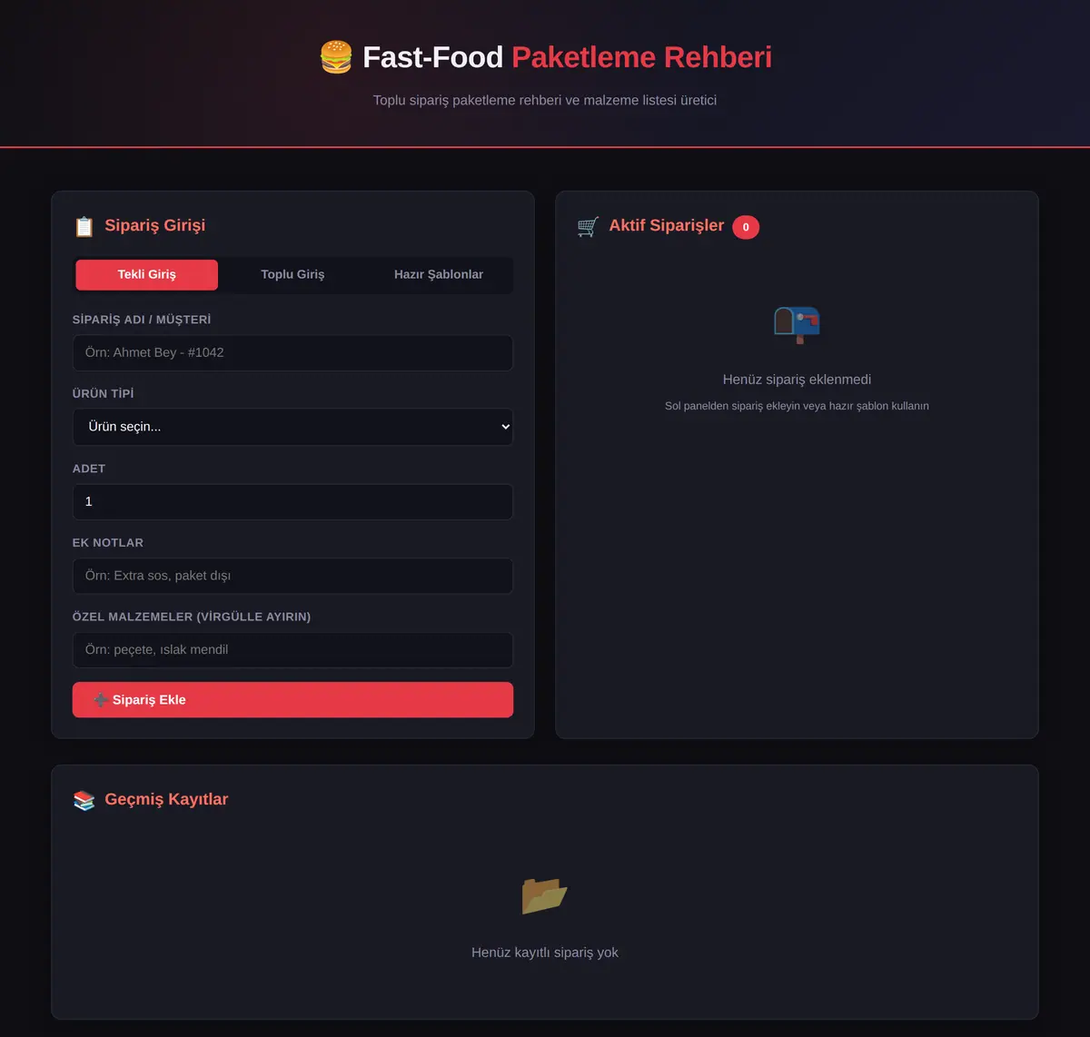 Fast-Food Paketleme Rehberi & Malzeme Listesi ekran görüntüsü 3