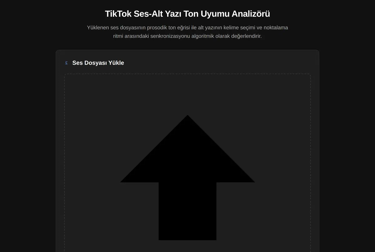 TikTok Ses-Alt Yazı Ton Uyumu Analizörü ekran görüntüsü 2