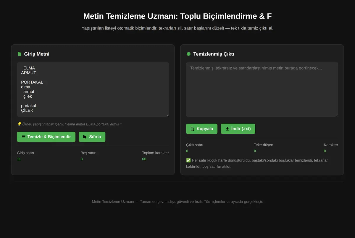 Metin Temizleme Uzmanı: Toplu Biçimlendirme & F ekran görüntüsü 2