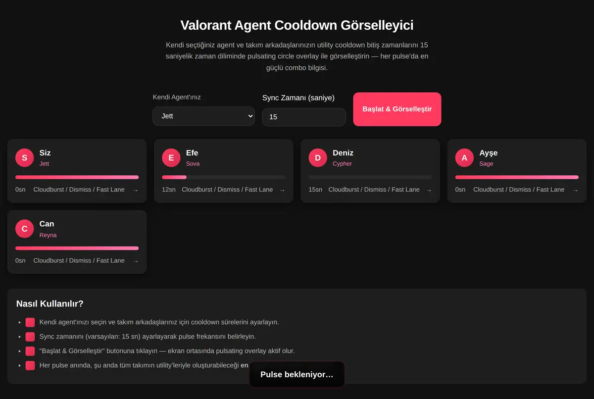 Valorant Agent Cooldown Görselleyici ekran görüntüsü 2