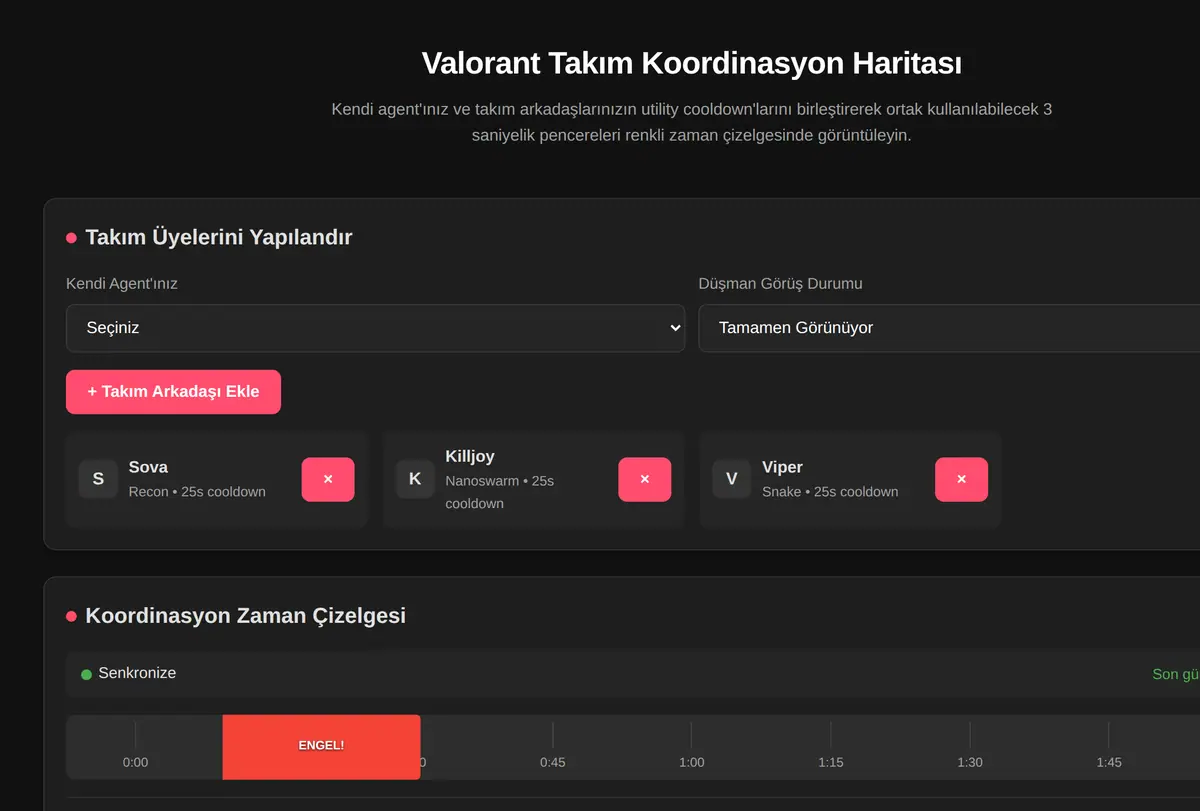 Valorant Takım Koordinasyon Haritası ekran görüntüsü